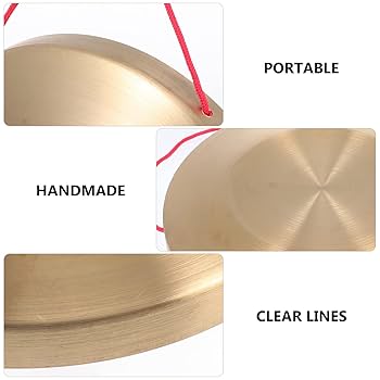 鑼　直径約36cm 古い 鎚目 鑼 重量約1336g どら 打楽器 槌目 鑼 直径約36cm 古い 鎚目 鑼 重量約1336g どら 打楽器 槌目